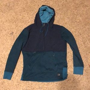 North Face half zip hoodie